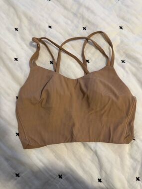 lululemon athletica Ribbed like a cloud Longline - Tan, 6